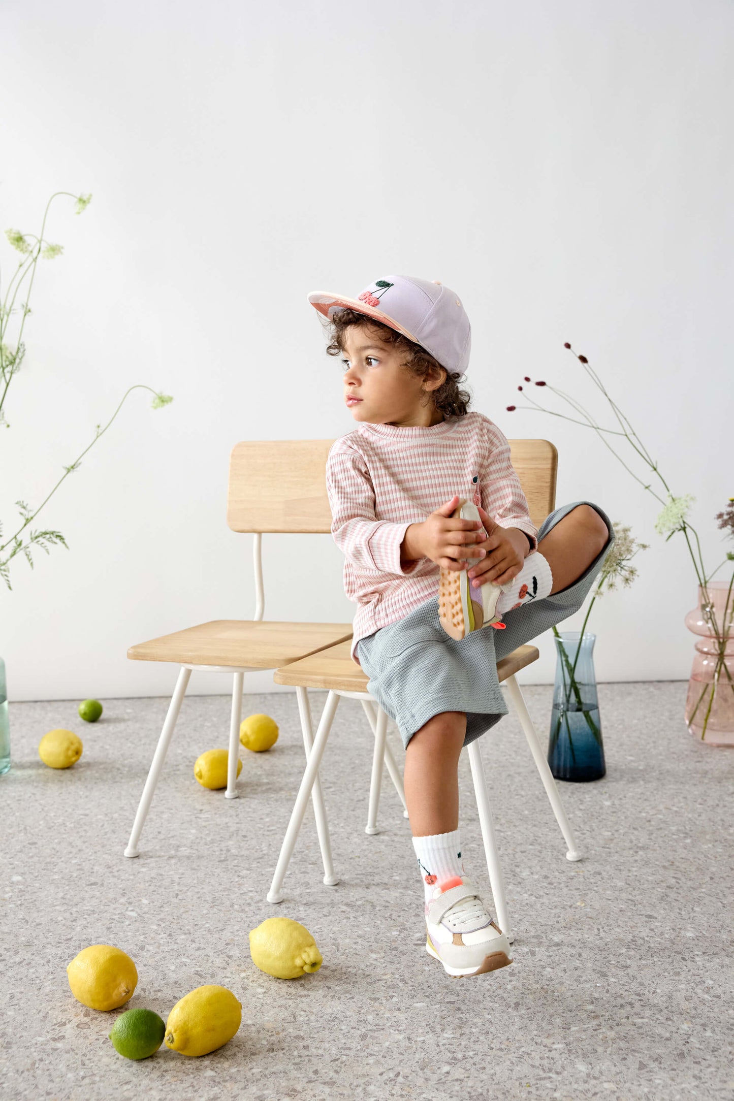 Lässig - kinder skater pet, kers lila/perzik, 2 maten