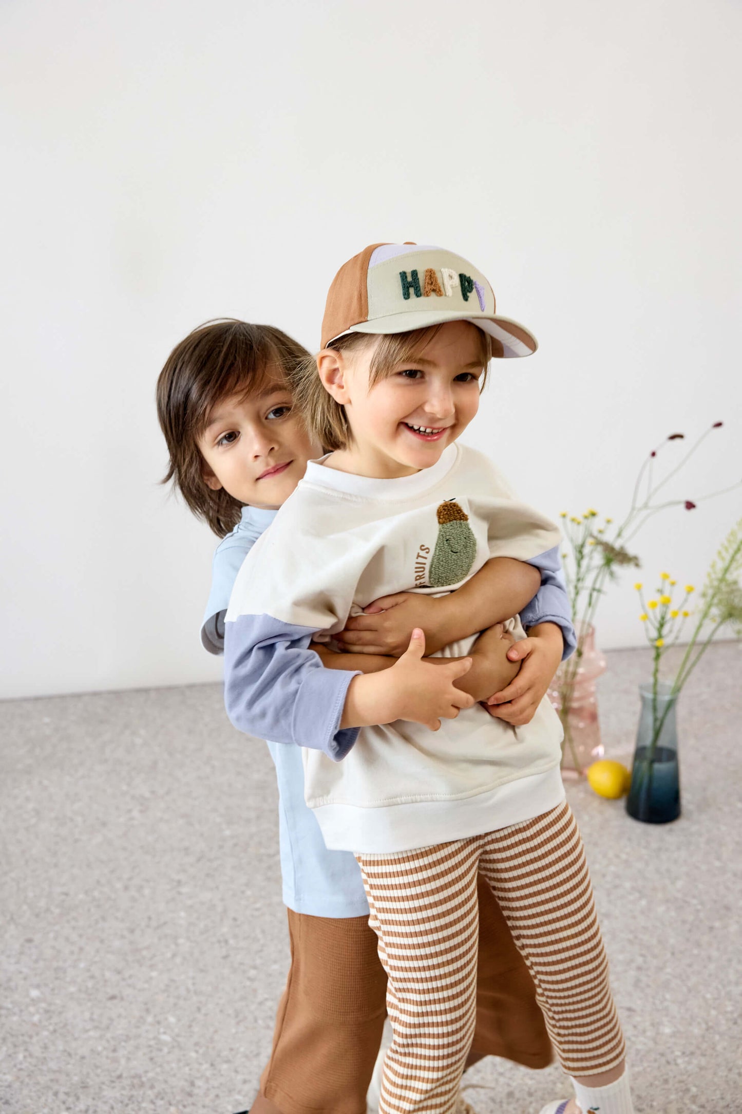 Lässig - kinder basebalpet, Happy lichtkhaki/caramel, 2 maten