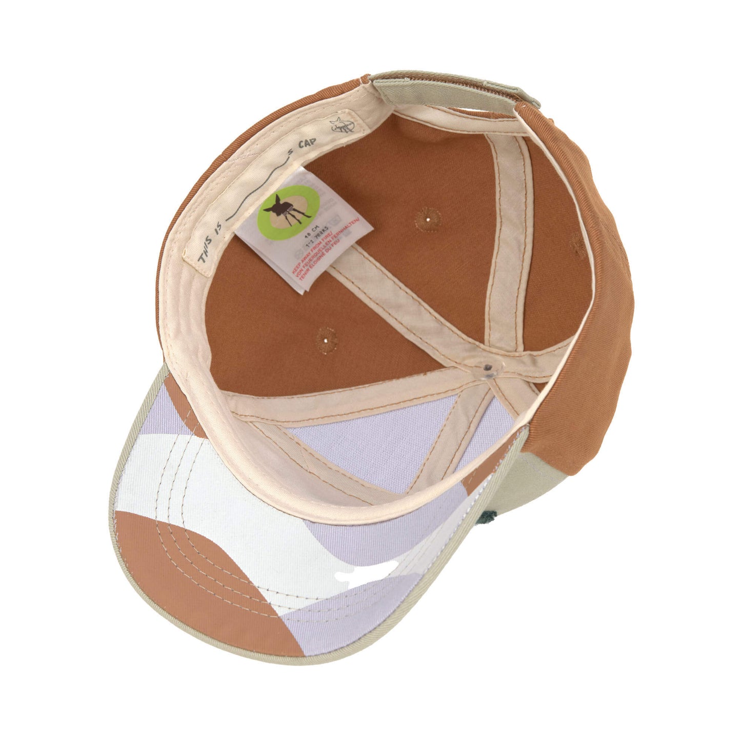 Lässig - kinder basebalpet, Happy lichtkhaki/caramel, 2 maten