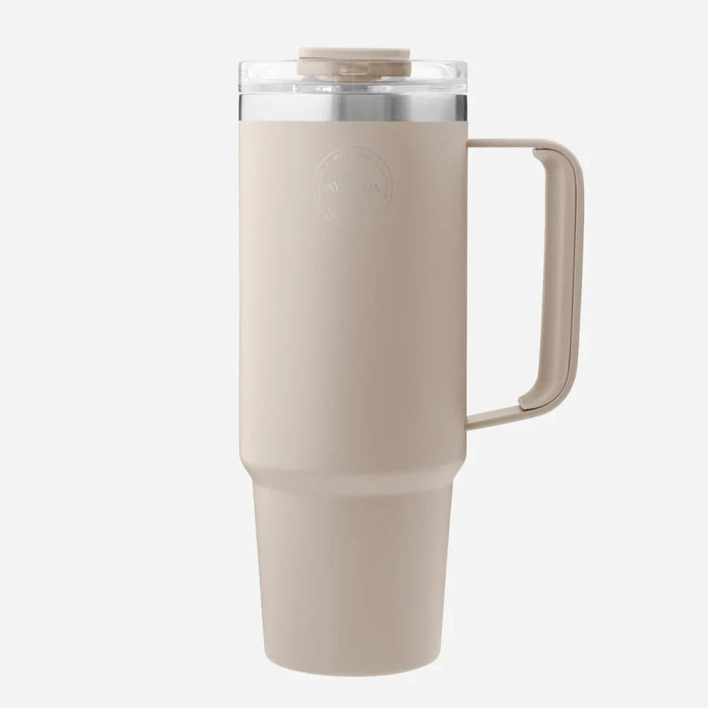 AYA and IDA - thermocup with straw - 885ml