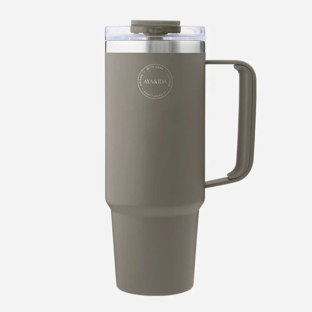 AYA and IDA - thermocup with straw - 885ml