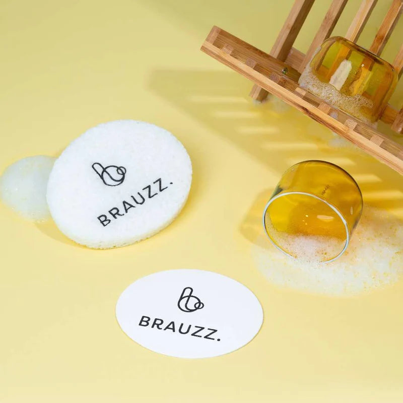 BRAUZZ - herbruikbare en composteerbare pop-up spons
