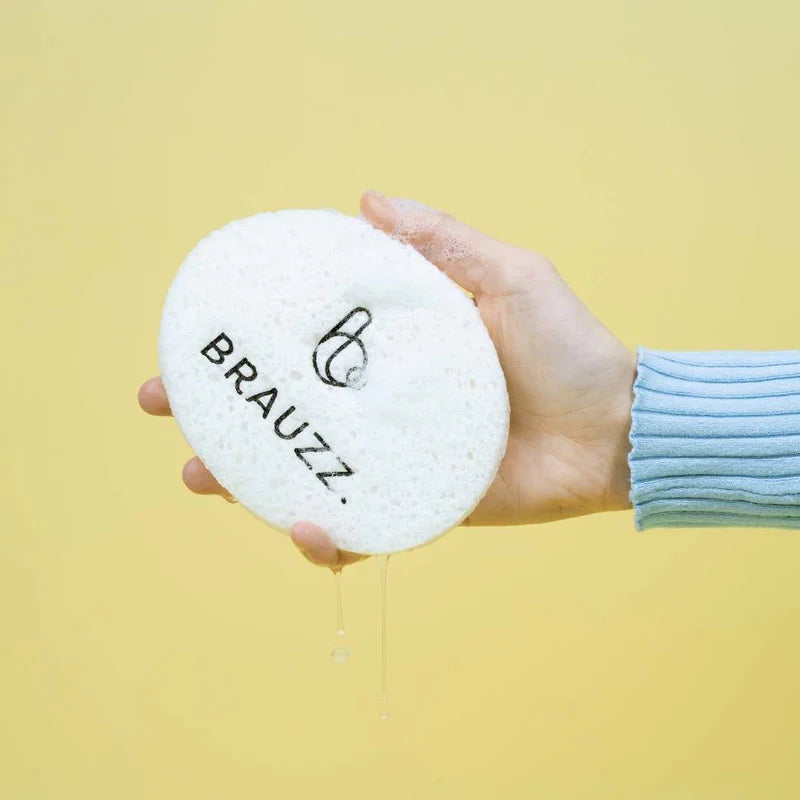 BRAUZZ - herbruikbare en composteerbare pop-up spons