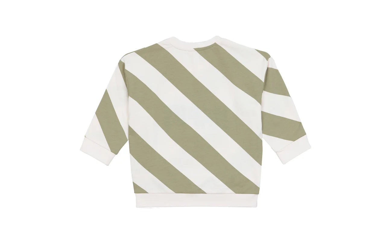 Lässig - Kids sweater GOTS Happy milky/light khaki