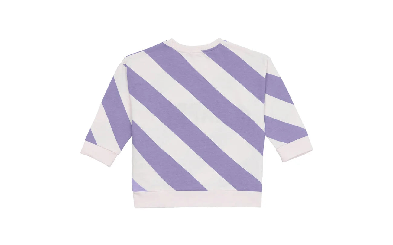 Lässig - Kids sweater GOTS Happy milky/ lilac