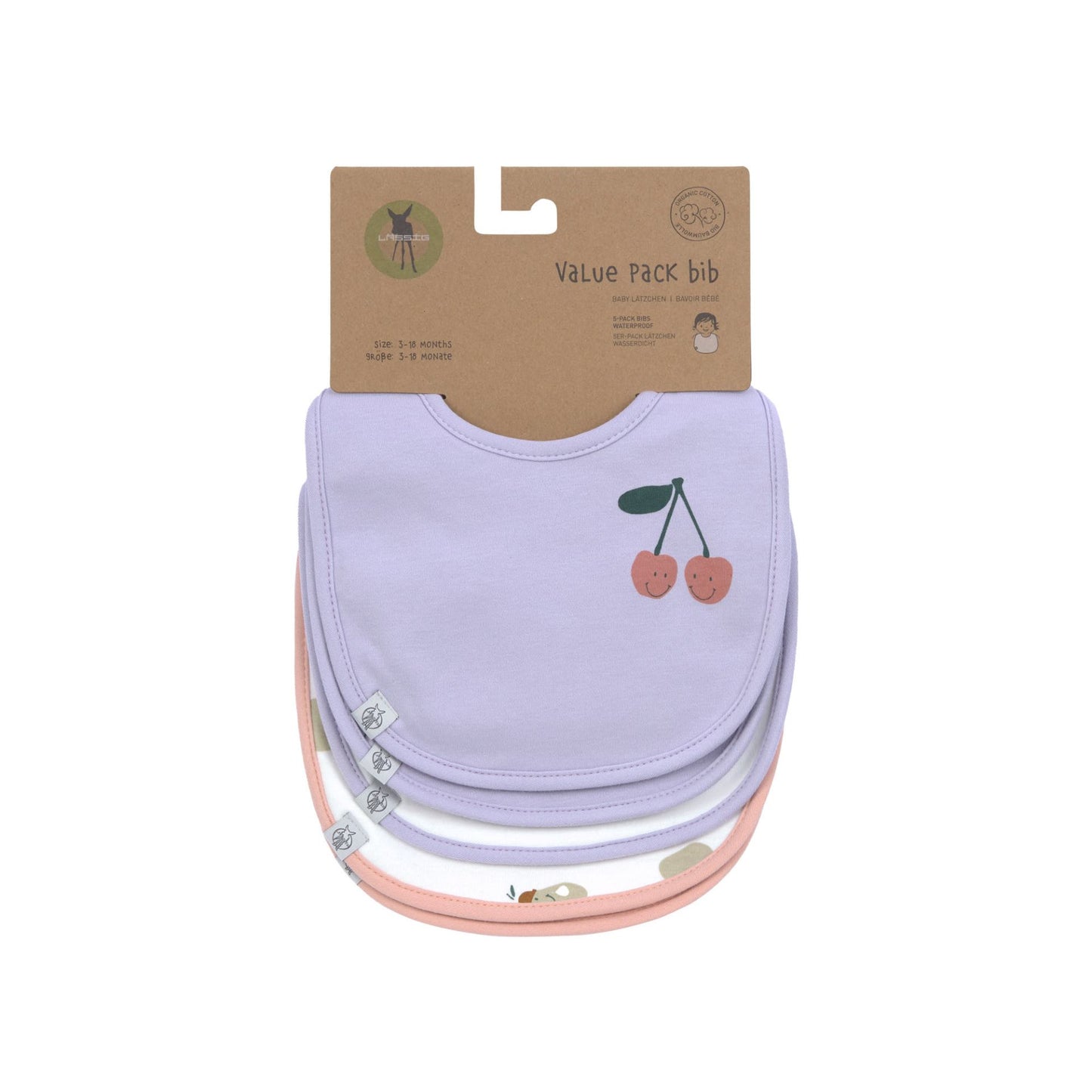 Lässig - value pack slabbetjes - 5 stuks - 3 tot 18 maanden