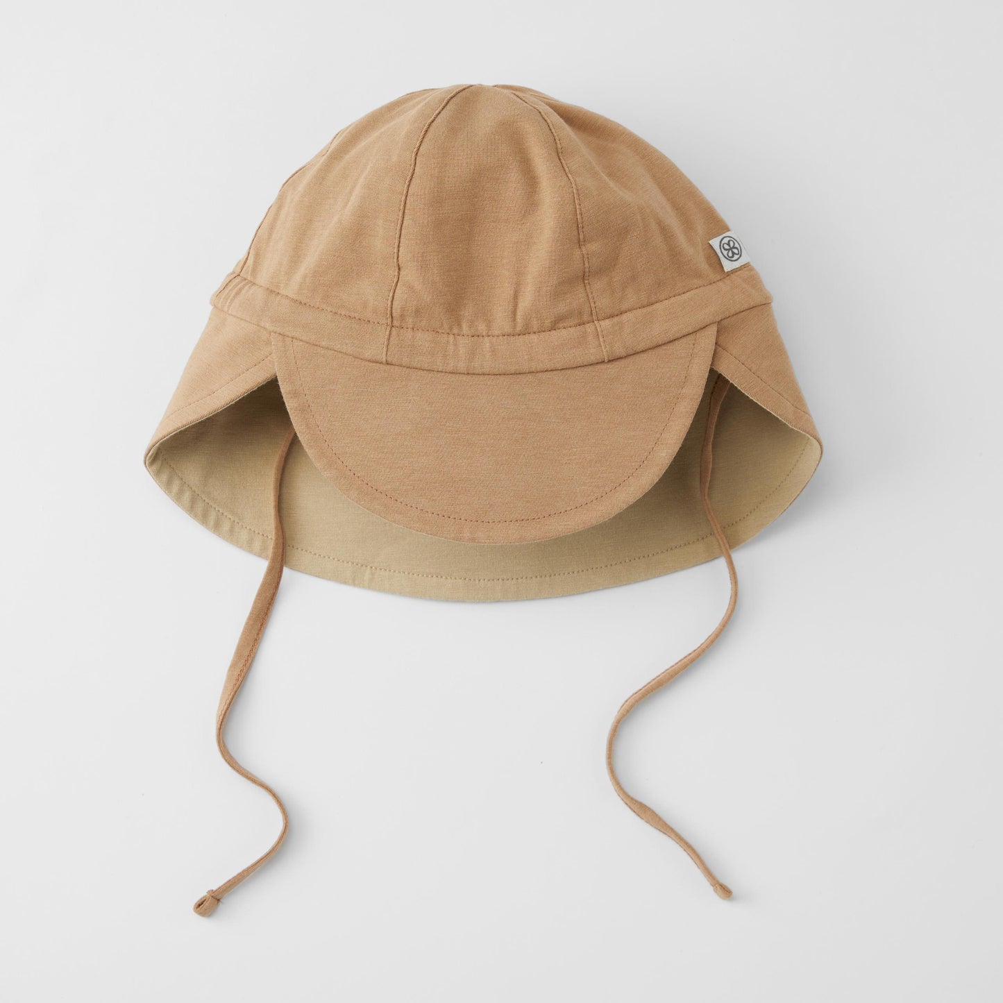 Cloby - omkeerbaar zonnehoedje UPF 50+ peanut brown/sandy beach