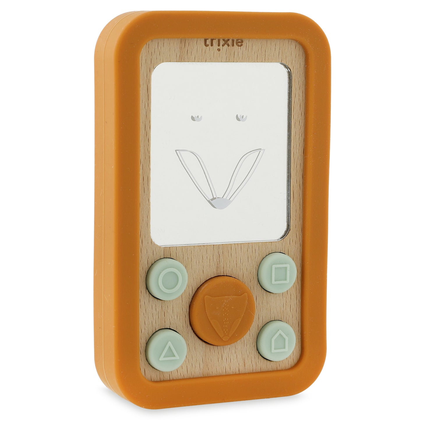 Trixie - houten baby telefoon met siliconen - diverse varianten