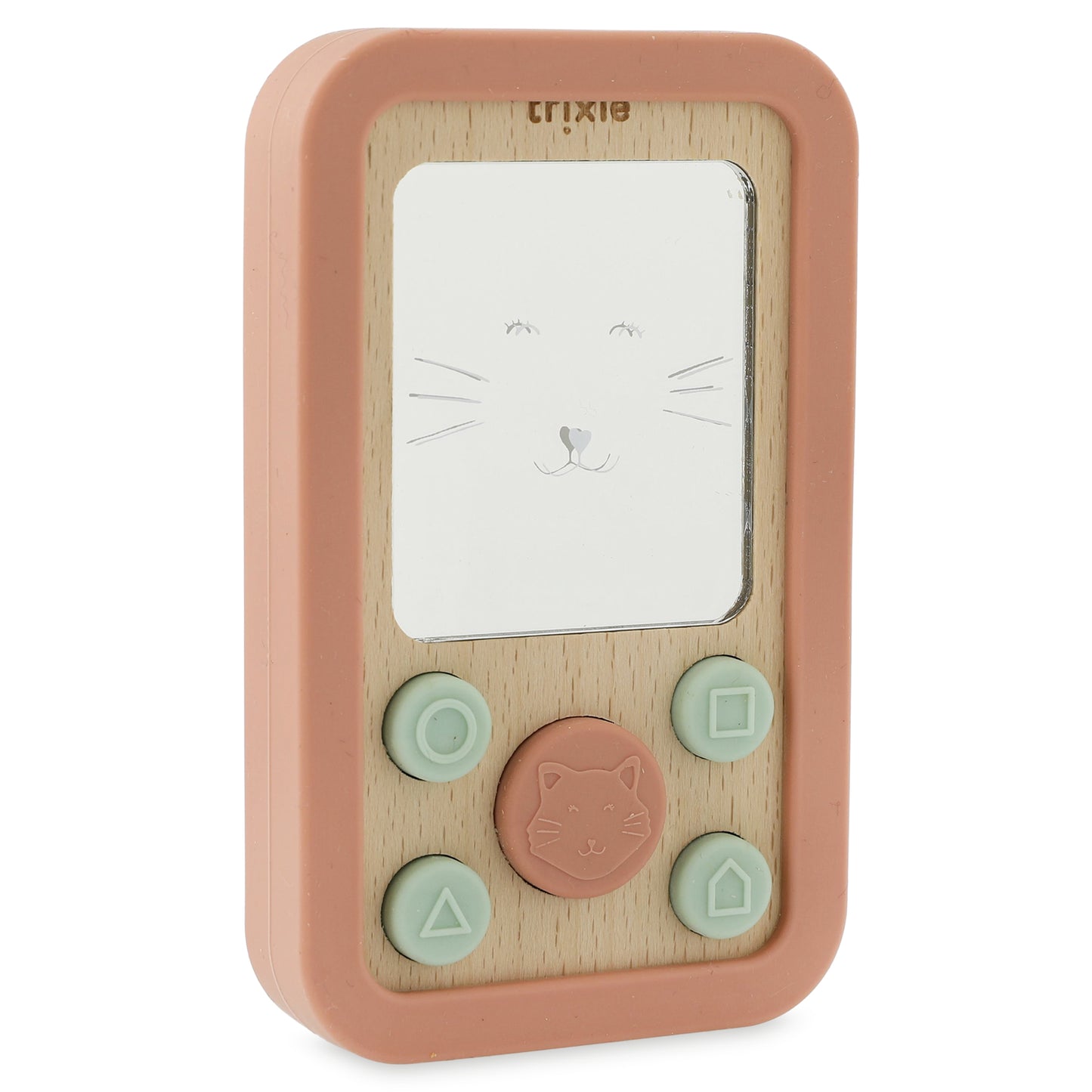 Trixie - houten baby telefoon met siliconen - diverse varianten