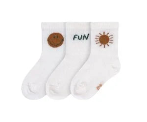 Lässig - tennis socks 3psc GOTS Little Gang Fun - verschillende maten