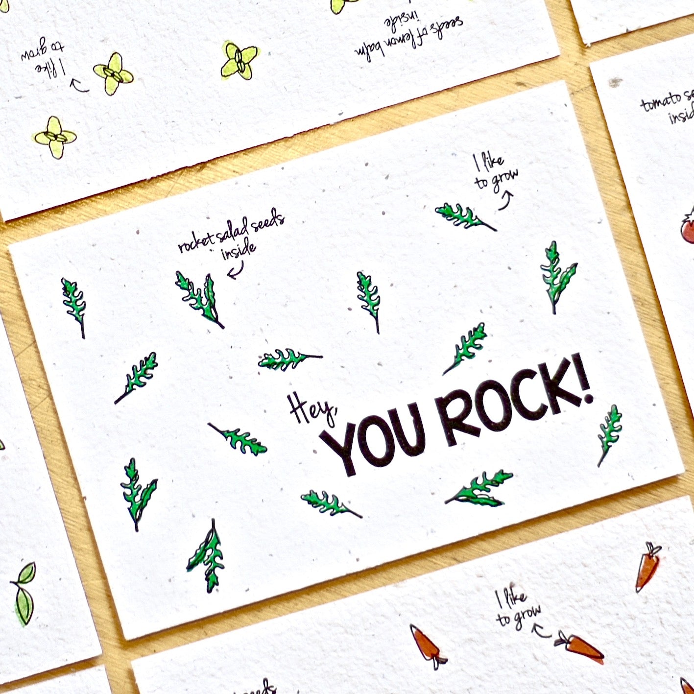 Bloom Your Message - plantbare kaarten - vegetable and herb collection