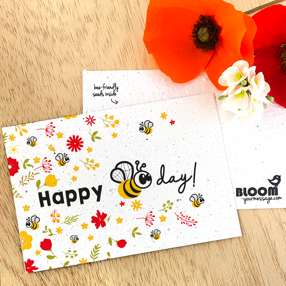 Bloom Your Message - plantbare kaarten - bee collection