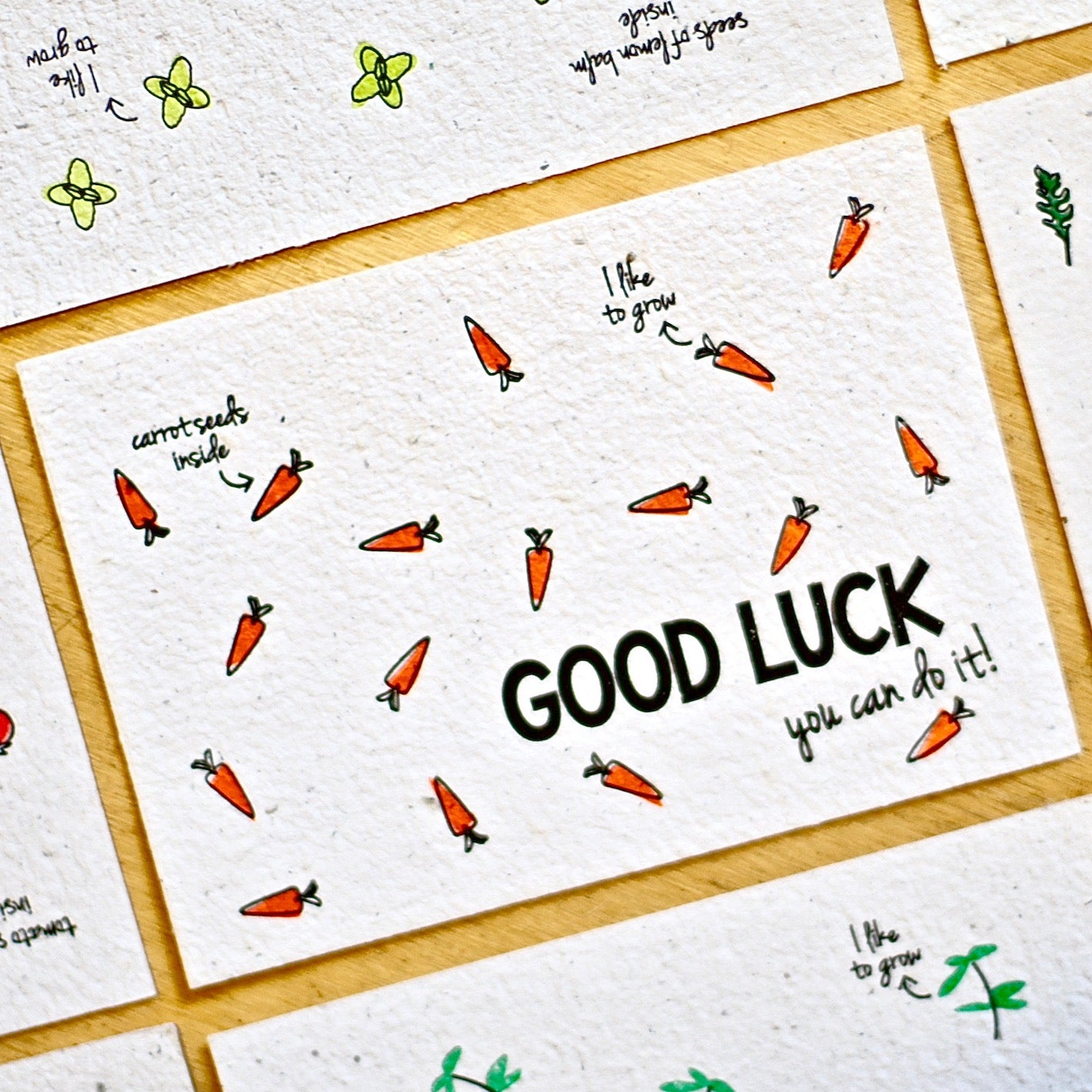 Bloom Your Message - plantbare kaarten - vegetable and herb collection