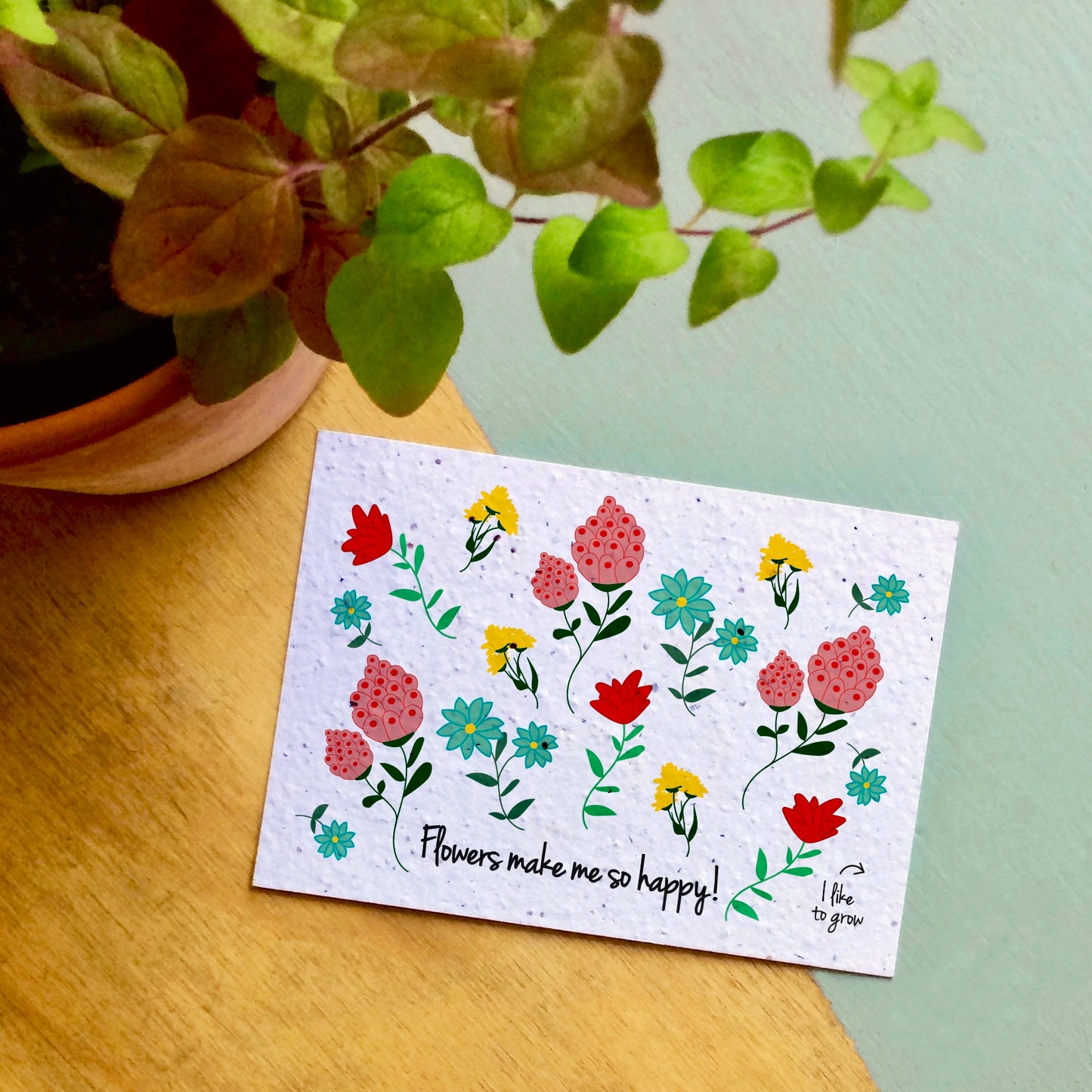Bloom Your Message - plantbare kaarten - colorful collection