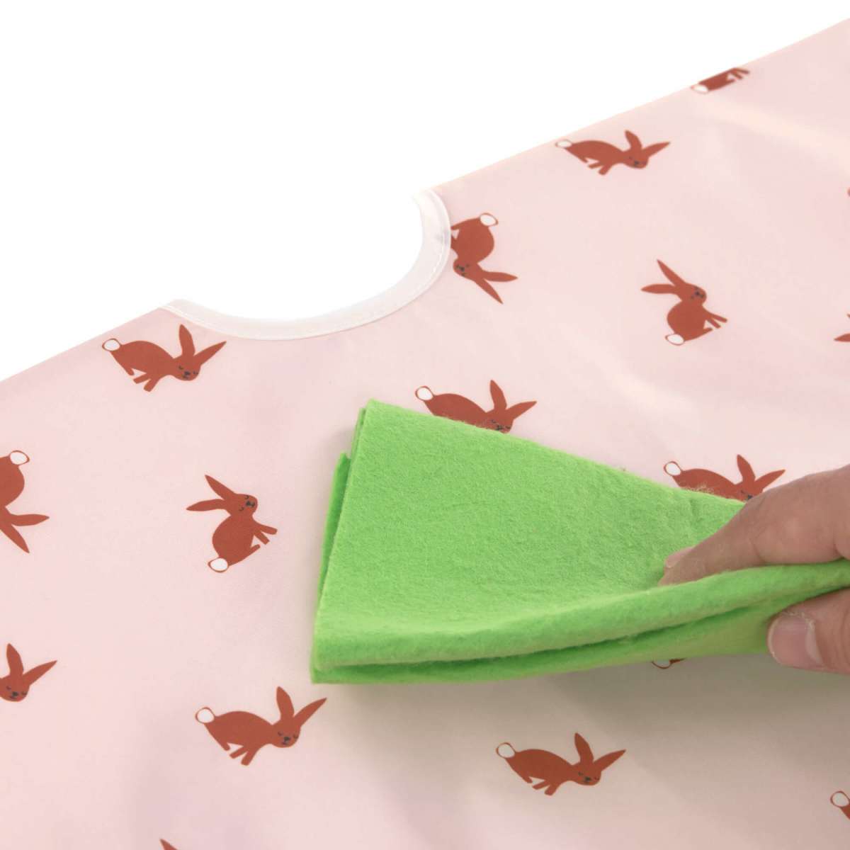 Lässig - slabbetje lange mouwen - 2 stuks - little forest rabbit - 6 tot 24 maanden