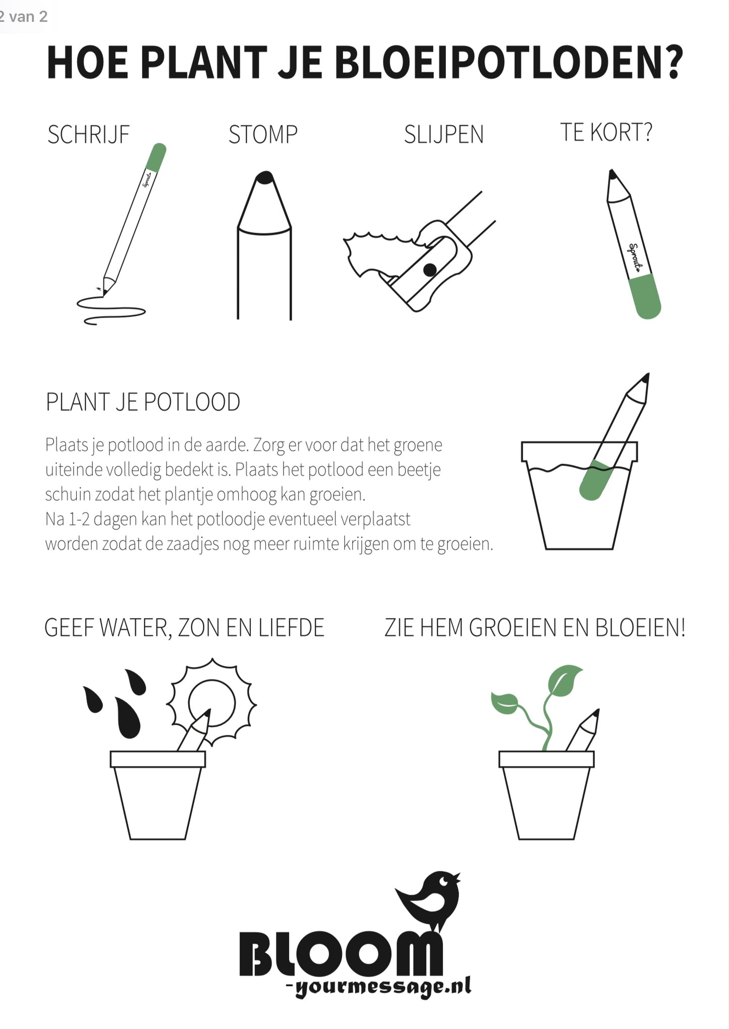 Bloom your message - bloeipotloden