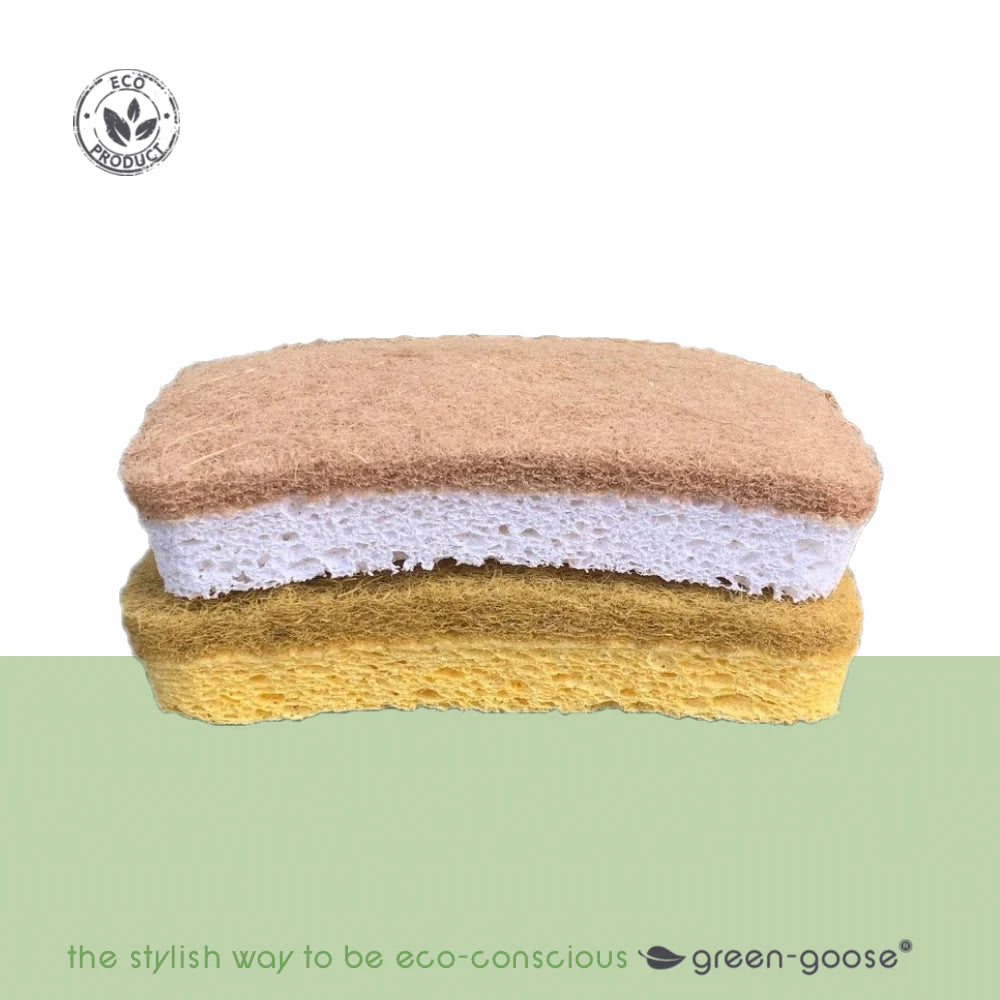 Green Goose - composteerbare bio keukenspons - 2 stuks