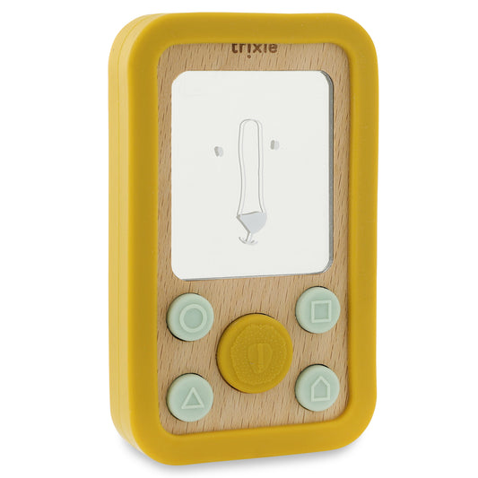 Trixie - houten baby telefoon met siliconen - diverse varianten