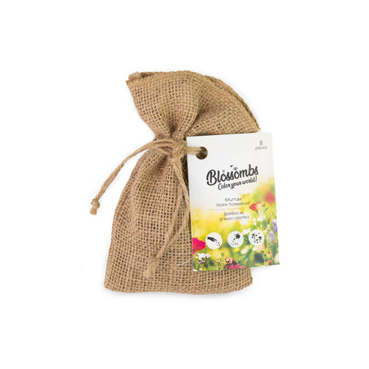 Blossombs - jute cadeauzakje (8 stuks)